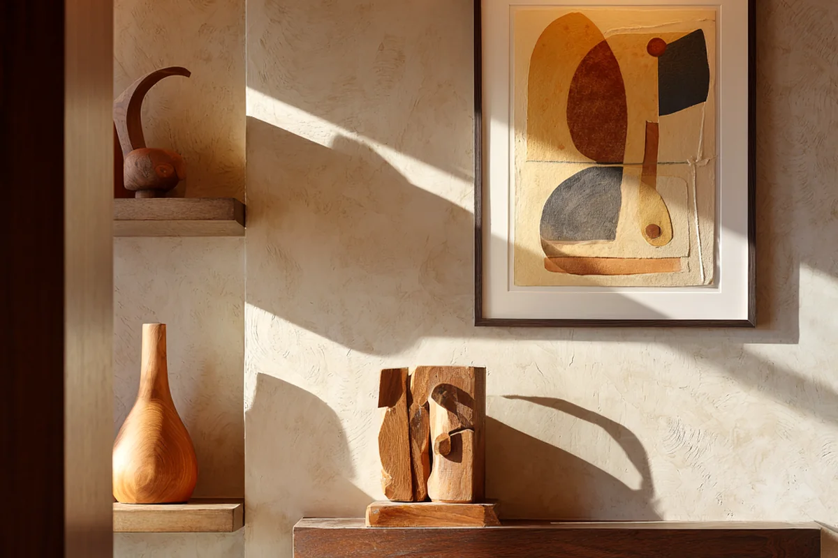 9. Curated Art & Organic Decor: Intentional & Impactful