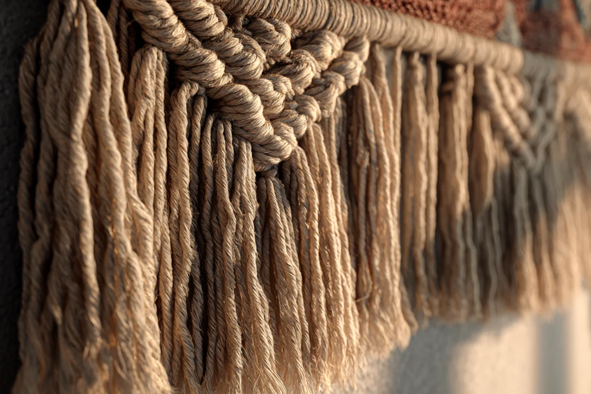 8. Bohemian Walls: Expressive Art & Textured Tapestries